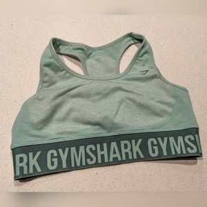 Gymshark Flex Sports Bra - Cactus Green Marl Large